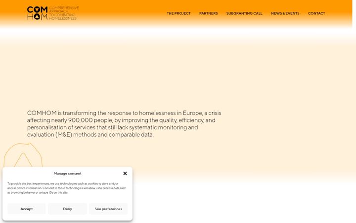 Screenshot of comhom.eu