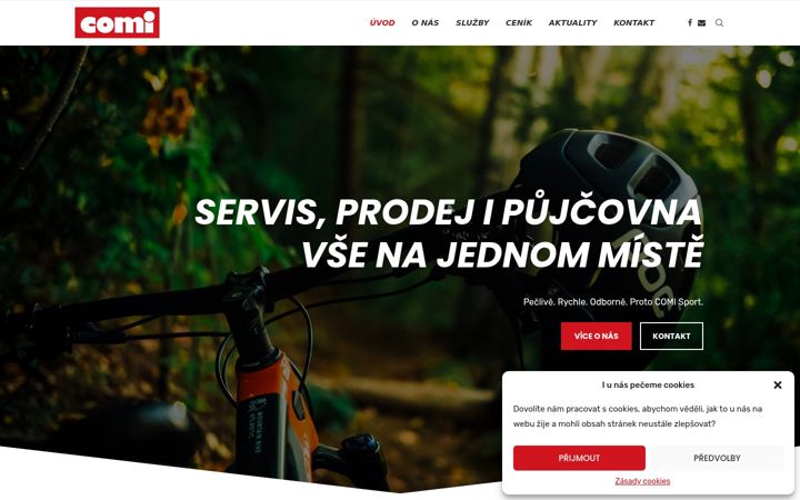 Ekrano kopija comi.cz