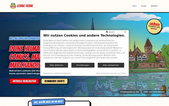 Screenshot of comic-home.de