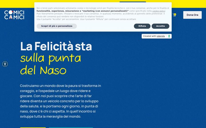 Screenshot του comicicamici.it