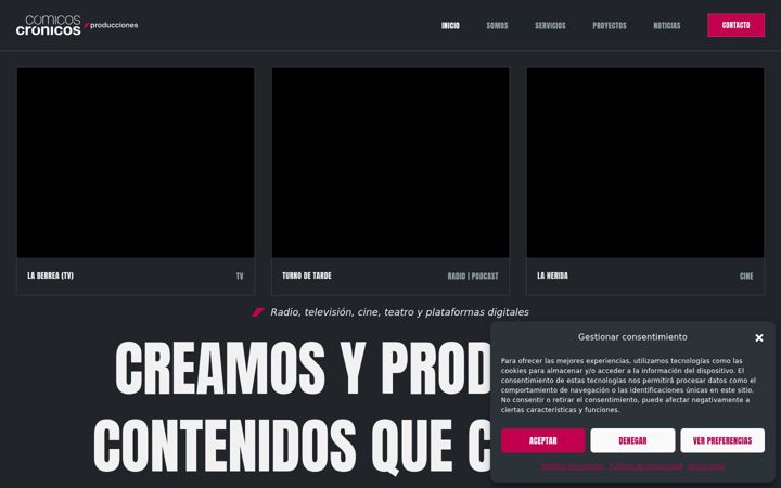 Screenshot of comicoscronicos.es