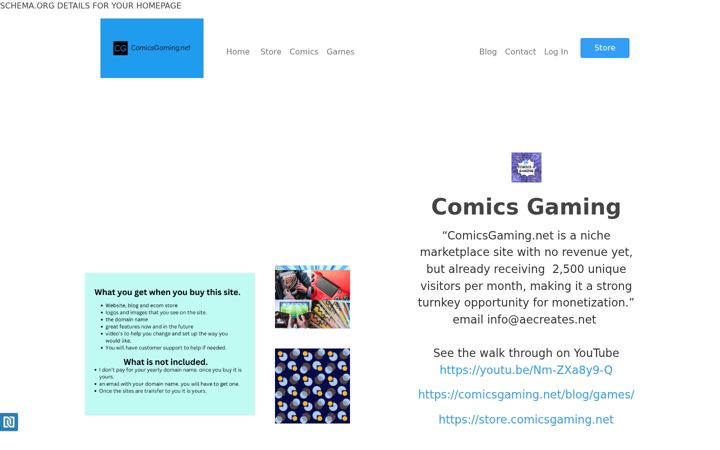 Screenshot of comicsgaming.net
