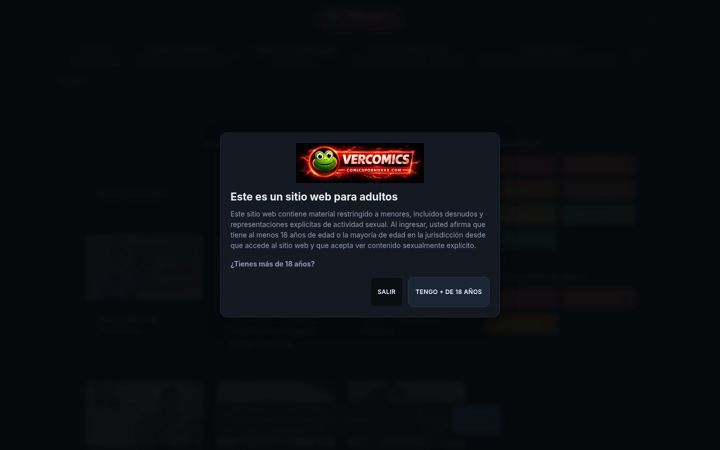 Screenshot of comicspornoxxx.com