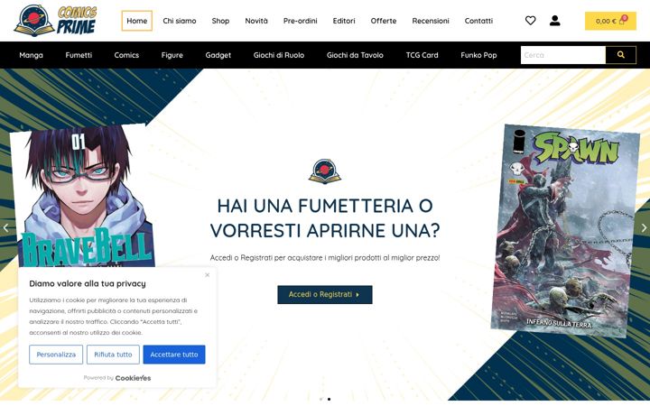 Screenshot του comicsprime.it