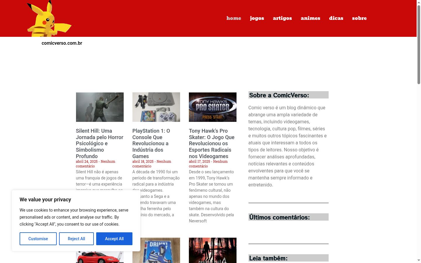 Screenshot tal-banner tal-kunsens muri qabel kwalunkwe interazzjoni