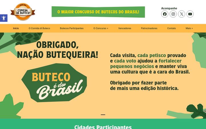 Screenshot of comidadibuteco.com.br