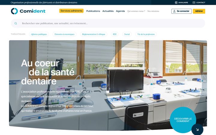 Screenshot of comident.fr