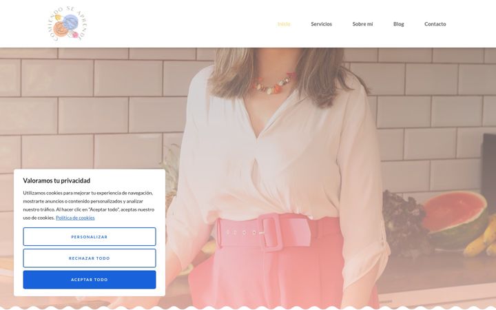 Screenshot of comiendoseaprende.es