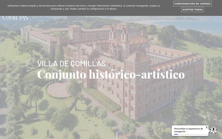 Screenshot of comillas.es