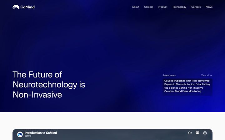 Екранна снимка на comind.io