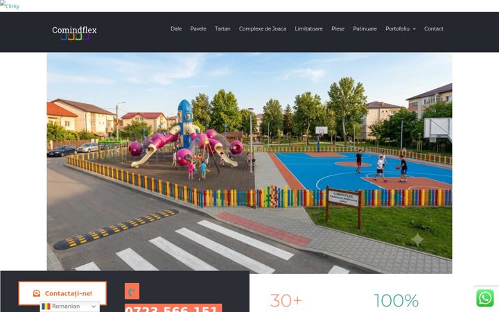 Screenshot of comindflex.ro