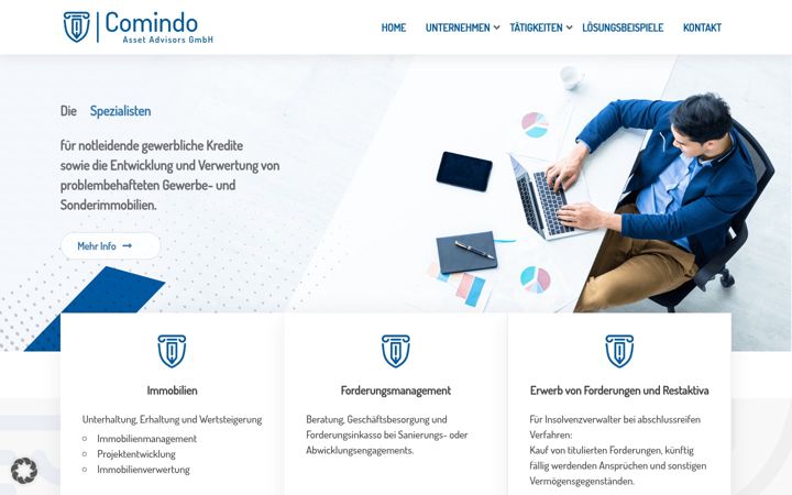 Screenshot of comindo-asset.de