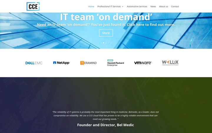 Screenshot of comingce.com