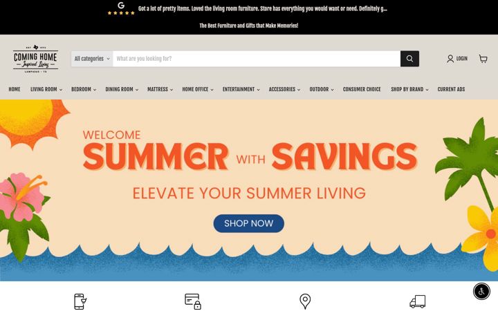 Screenshot of cominghometexas.com