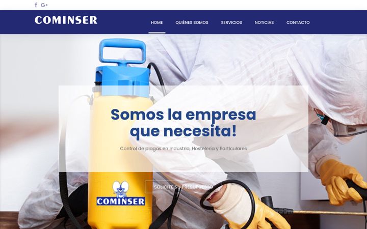 Screenshot of cominser.com