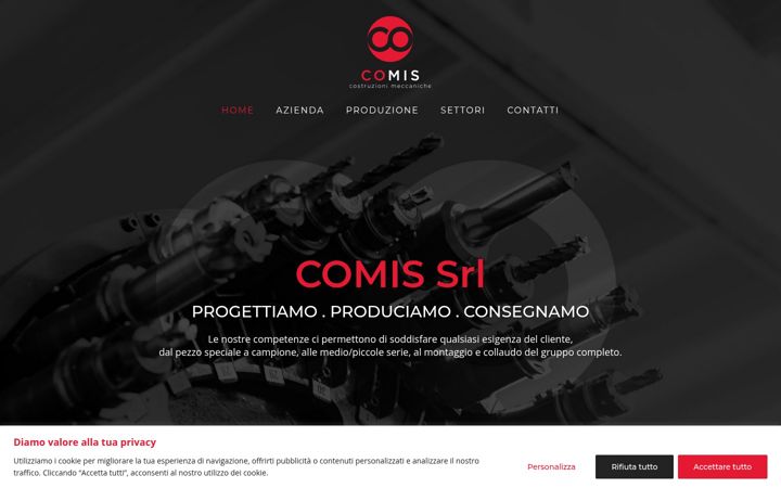 Screenshot of comissrl.com