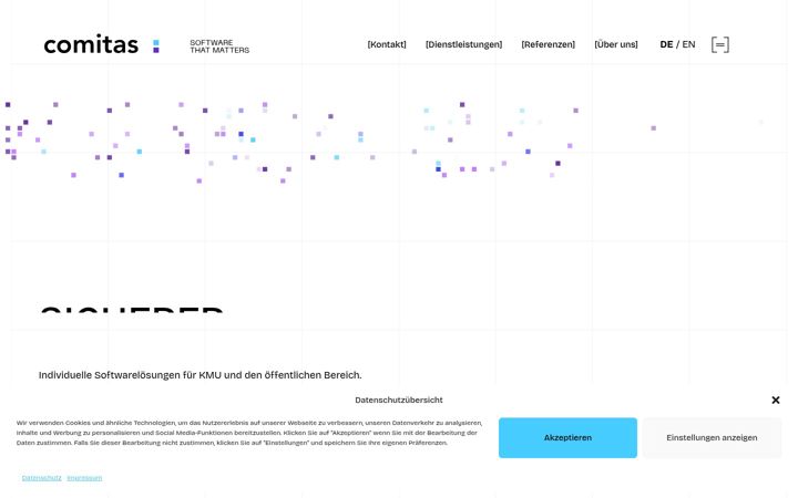 Screenshot of comitas.com