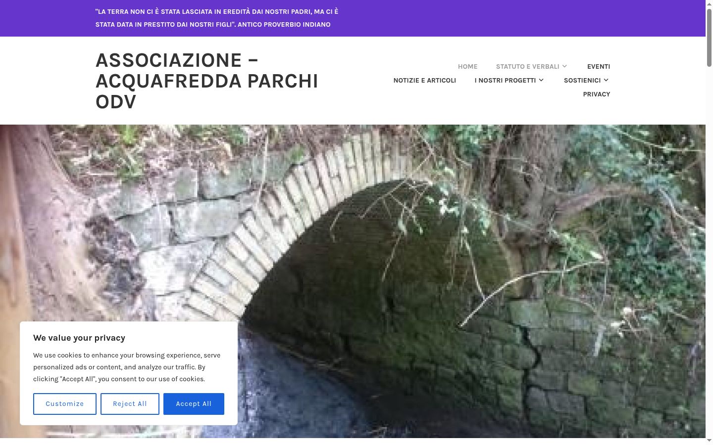 Screenshot tal-banner tal-kunsens muri qabel kwalunkwe interazzjoni