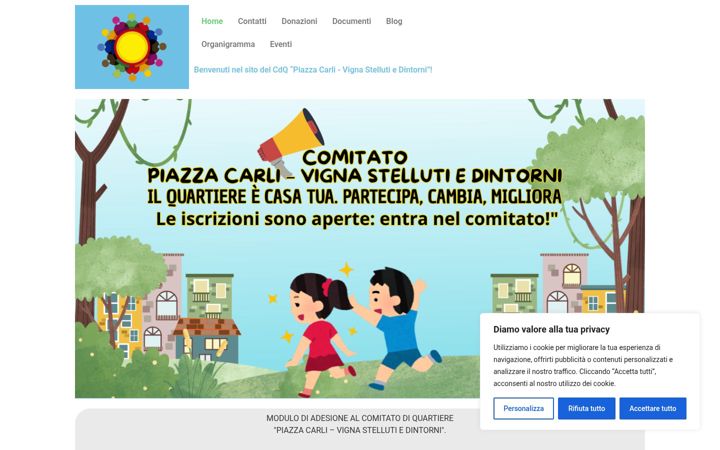Screenshot of comitatocarlistelluti.it