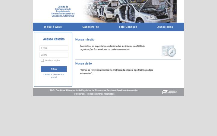 Screenshot of comiteautomotivo.com.br
