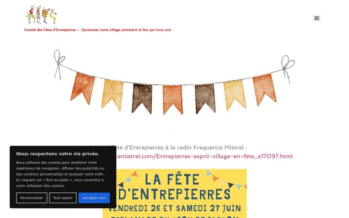 Snímek obrazovky comitedesfetes-entrepierres.fr