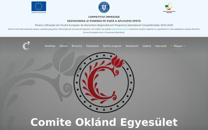 Screenshot van comiteokland.ro