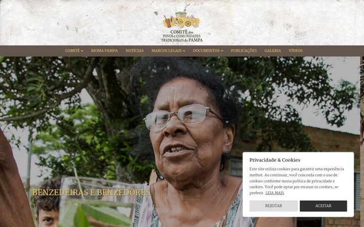 Screenshot di comitepampa.com.br