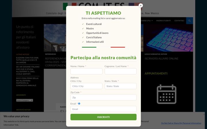 Screenshot of comitesla.net