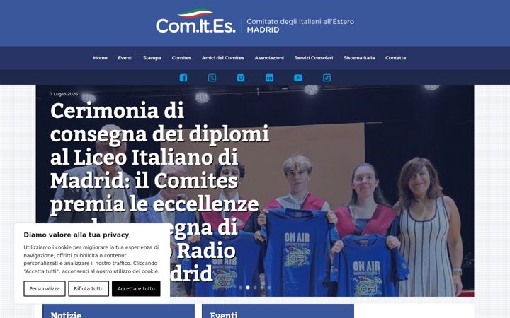Screenshot ta' comitesmadrid.org