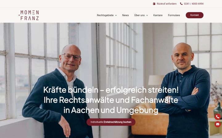 Screenshot of comlegal.de