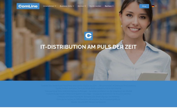 Captură de ecran a comline-audio.de