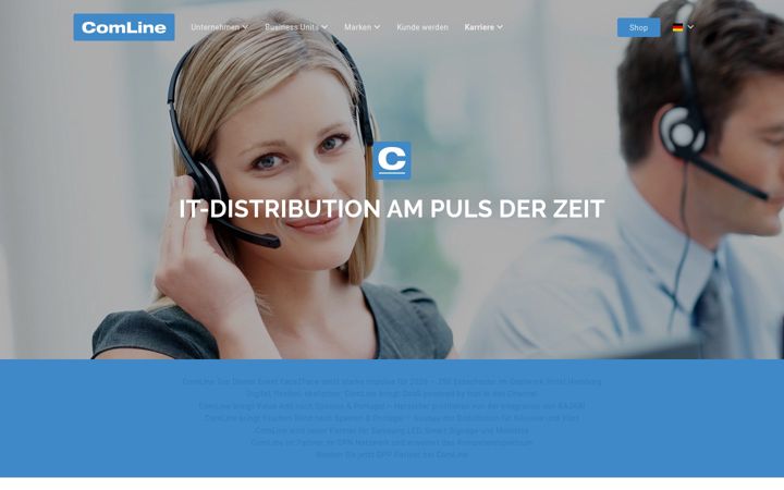 Ekrānuzņēmums no comline-shop.de