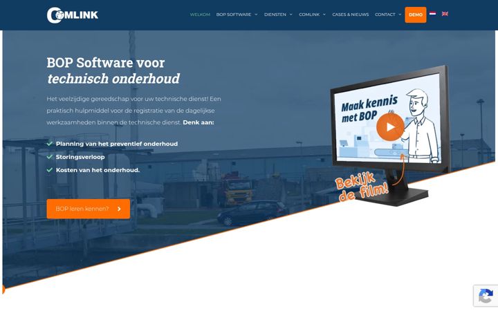 Screenshot of comlink.nl