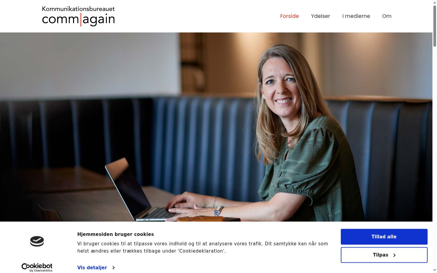 Capture d'écran de la bannière de consentement affichée avant toute interaction