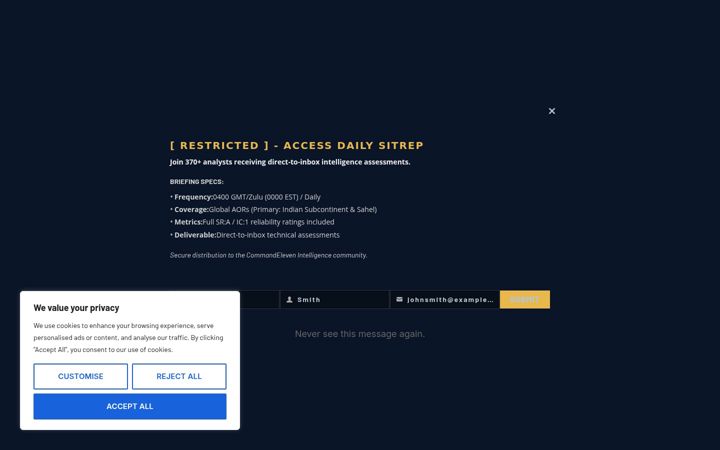 Screenshot of commandeleven.com