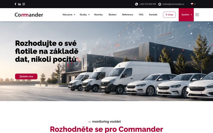 Ekrano kopija commander.cz