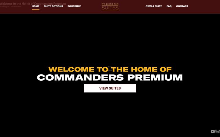 Screenshot of commanderssuites.com