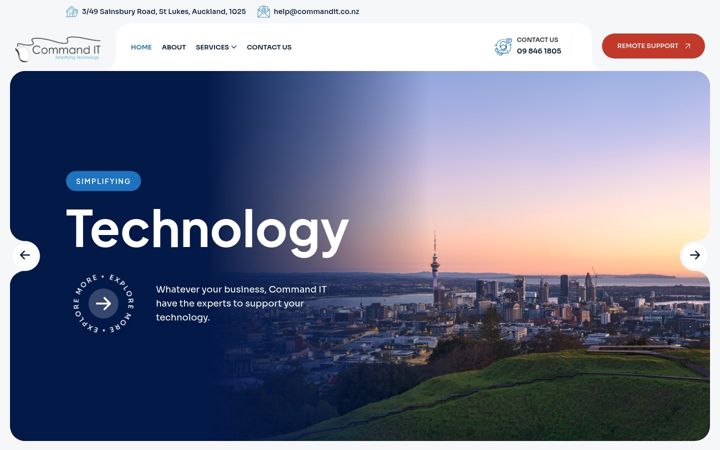 Screenshot of commandit.co.nz