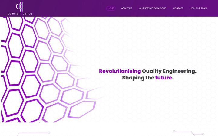 Snímek obrazovky commandquality.co.za