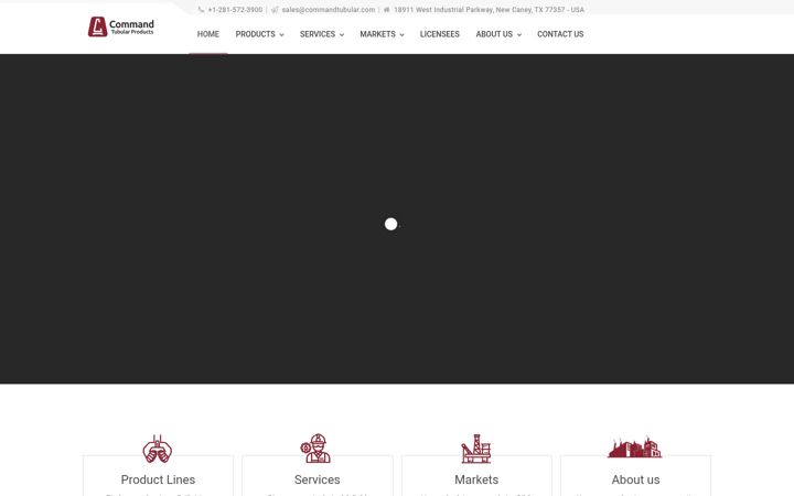 Screenshot of commandtubular.com
