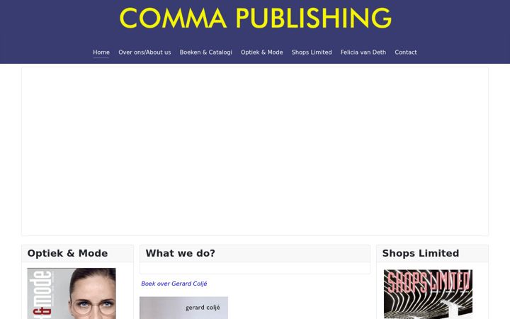 Screenshot of commapublishing.com