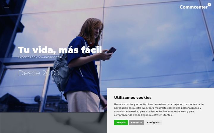 Screenshot di commcenter.es