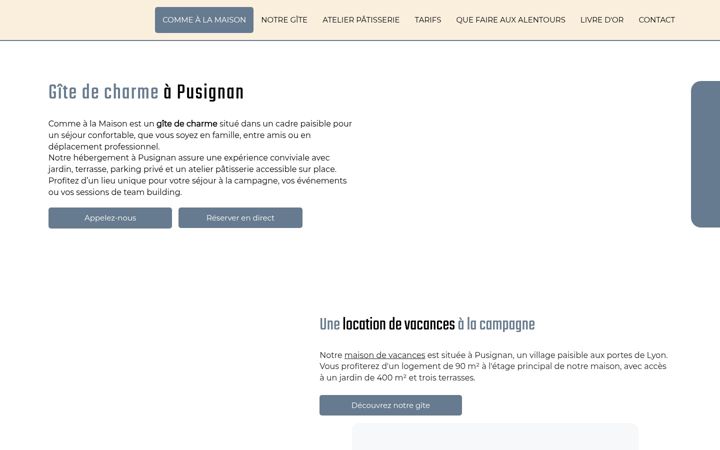 Screenshot of commealamaison-puz.com