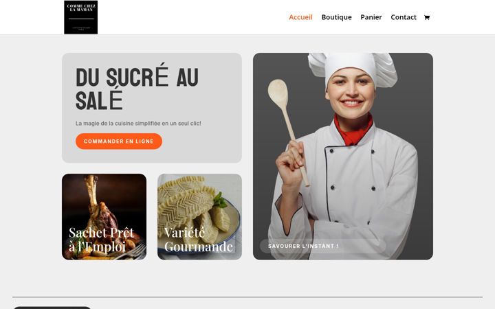 Screenshot of commechezlamaman.com