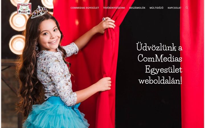 Screenshot of commedias.hu