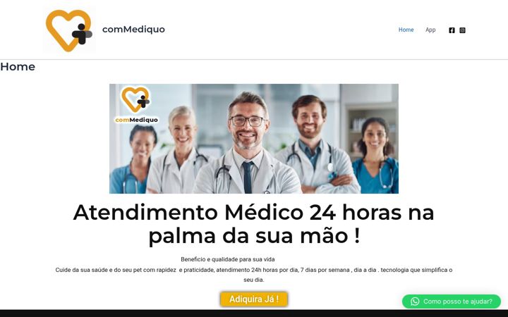 Screenshot of commediquo.com.br