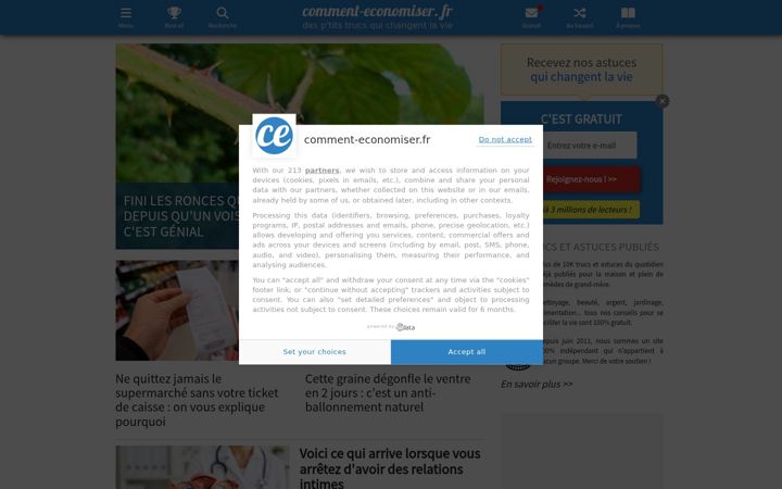 Screenshot of comment-economiser.fr