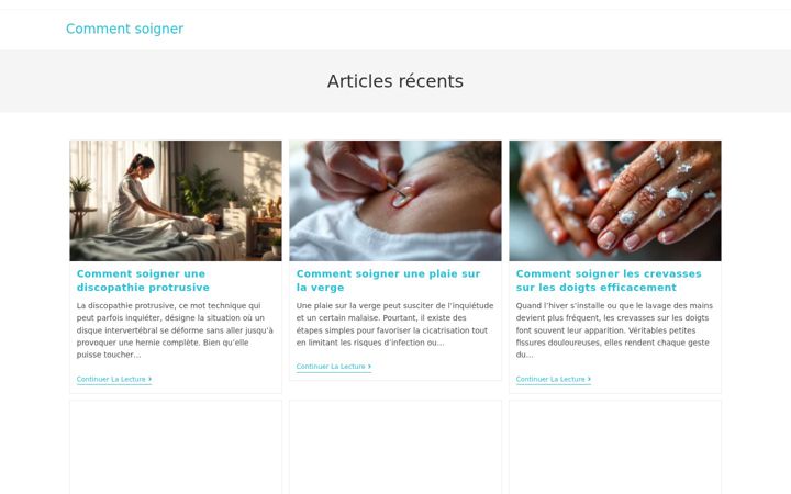 Screenshot of comment-soigner.com