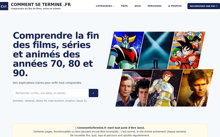 Snimka zaslona za commentsetermine.fr