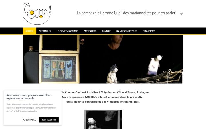 Screenshot of commequoi.fr
